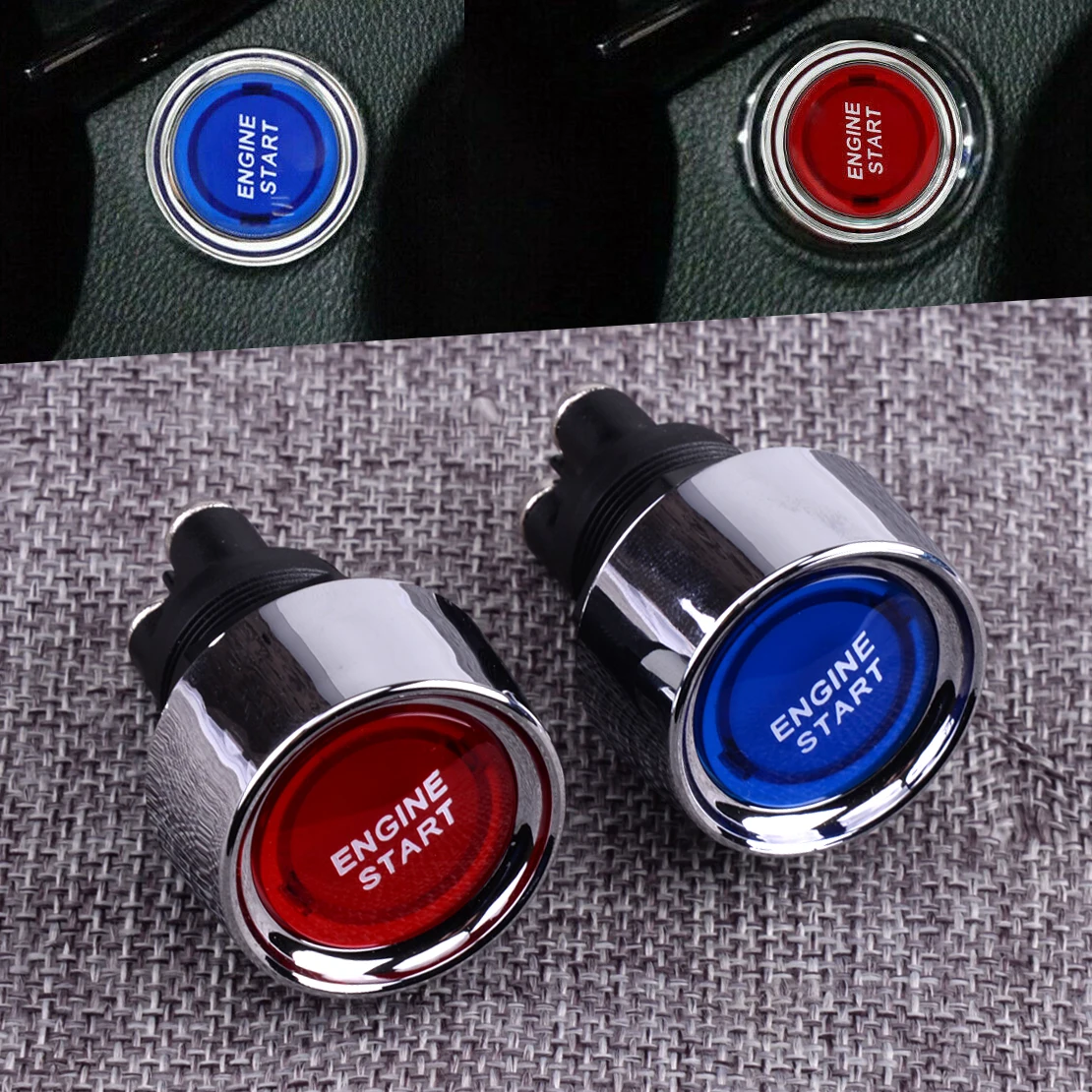 Универсальный автомобильный пусковой переключатель зажигания с подсветкой