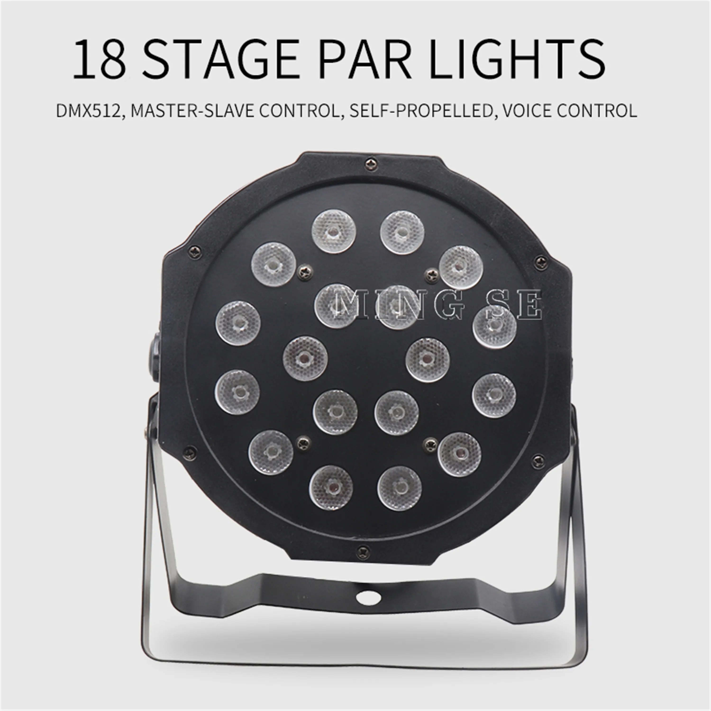 Светодиодный светильник Par 18x3W 54W высокой мощности RGB Светильник с DMX512 Master Slave LED Flat