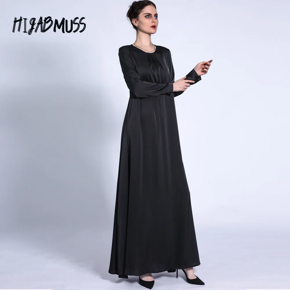 

Рамадан, черный хиджаб, мусульманское осеннее платье с длинным рукавом, Женский кафтан, турецкий мусульманский ИК, кафтан, мусульманский ха...