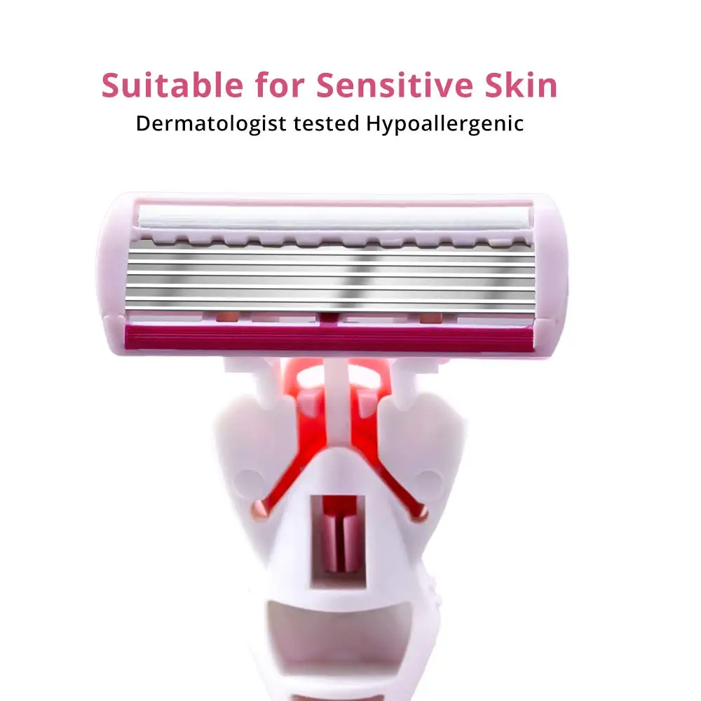 Женская бритва держатель для бритвы безопасная чувствительной кожи с 2