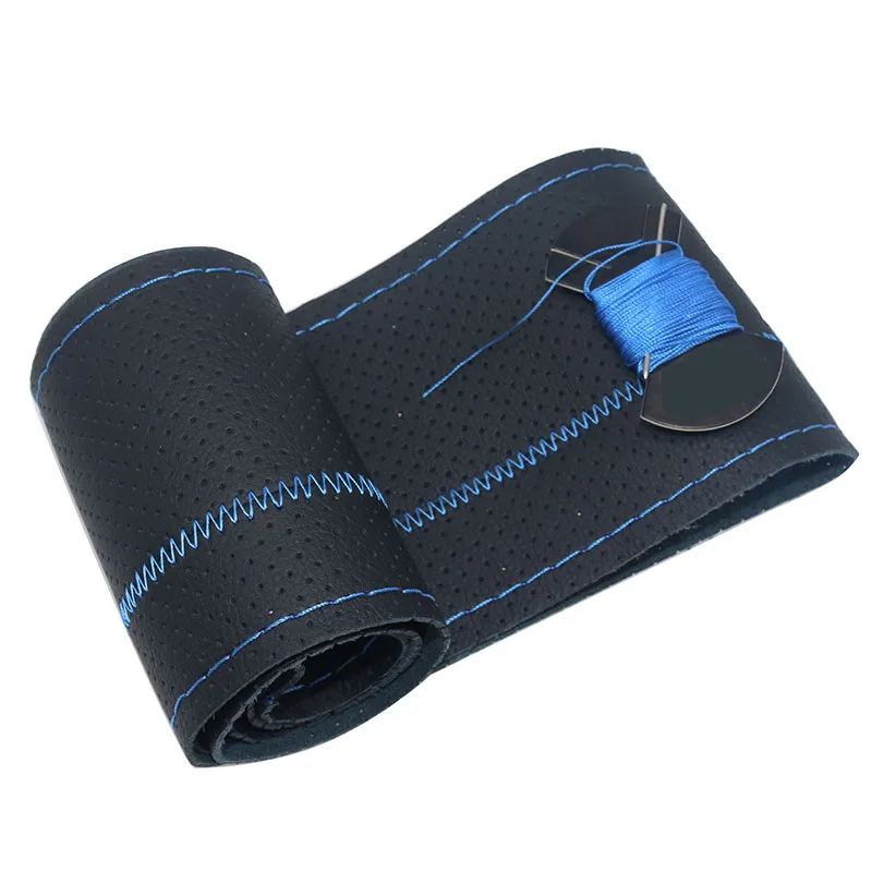 1 шт. Оплетка на руль чехол рулевого колеса автомобиля сшитая вручную