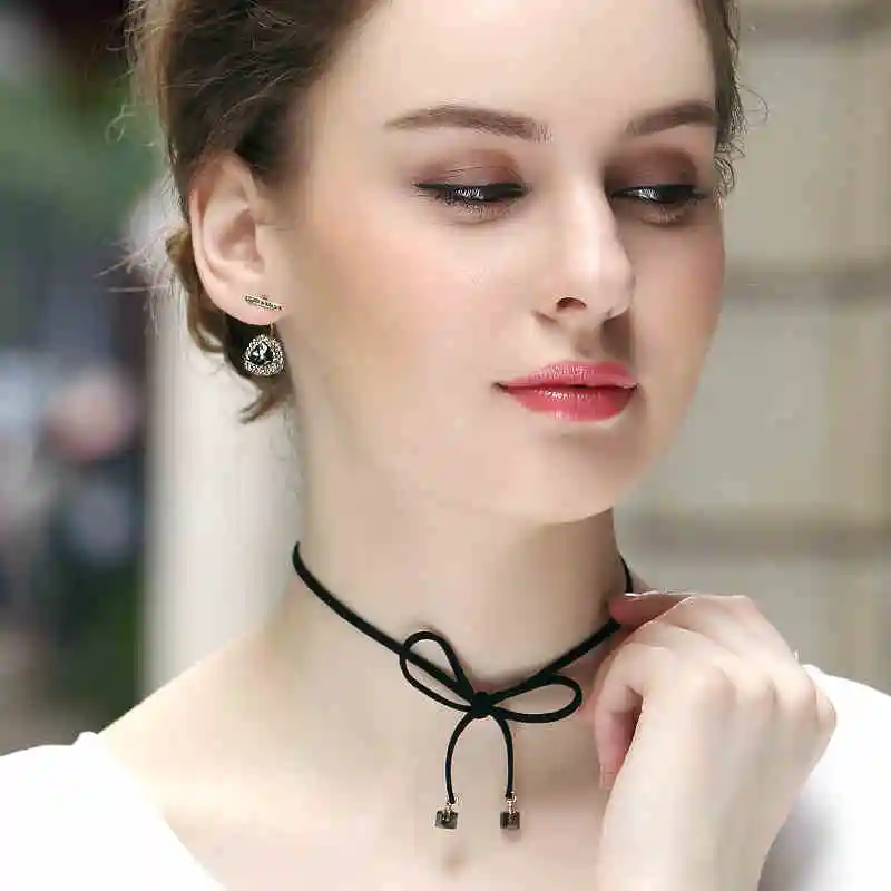 Женские серьги с кристаллами серьги-капельки в ретро стиле золотого и черного