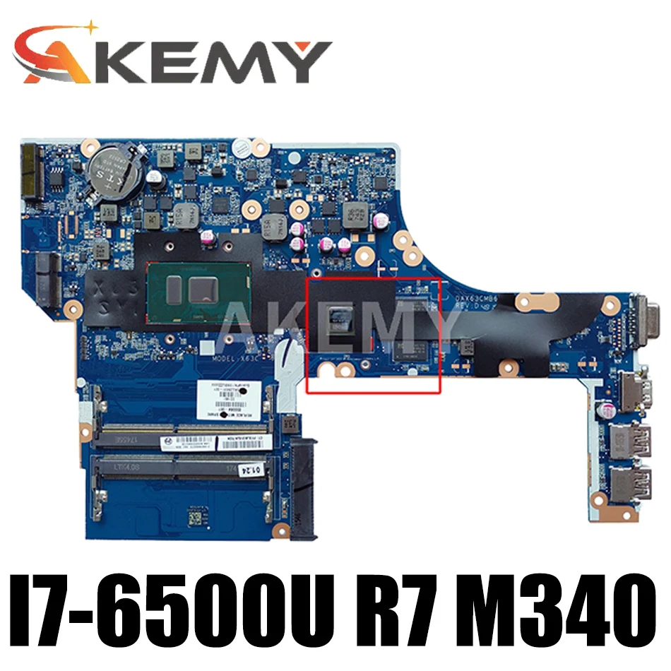 

855565-601 855565-001 для ноутбука HP Probook 470 G3 450 G3 материнская плата DAX63CMB6C0 W/ SR2EZ I7-6500U R7 M340 2GB-GPU 100% протестирована