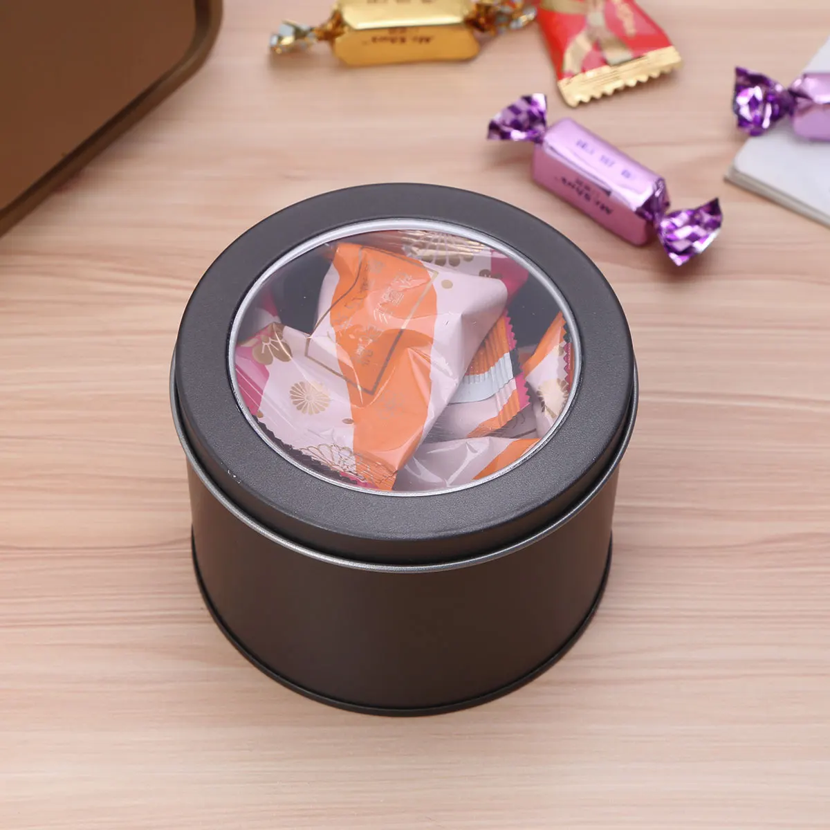 5 шт. круглые металлические банки мини алюминиевых банок DIY лампы в форме свечи