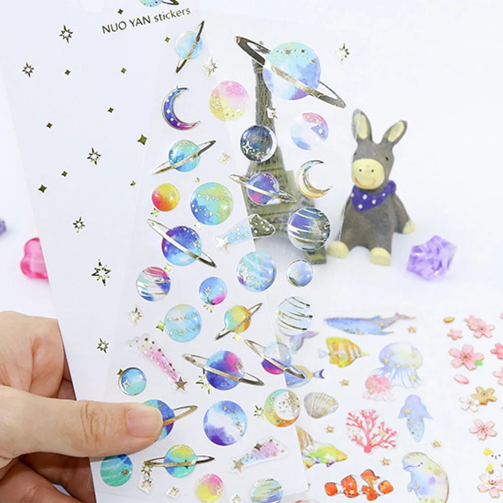 

3D наклейки Скрапбукинг ручная книга декоративная водостойкая наклейка иллюстрация Mark наклейка, сделай сам, Скрапбукинг Украшение для днев...