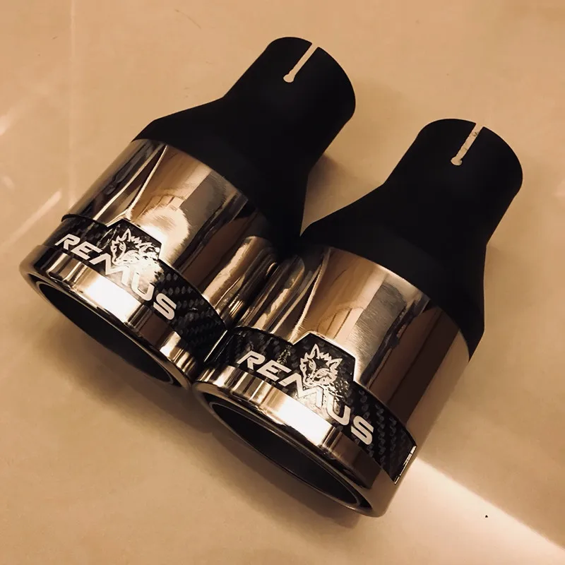 Универсальный глушитель выхлопной трубы 1 шт. 63 мм вход 101 выход 304 нержавеющая