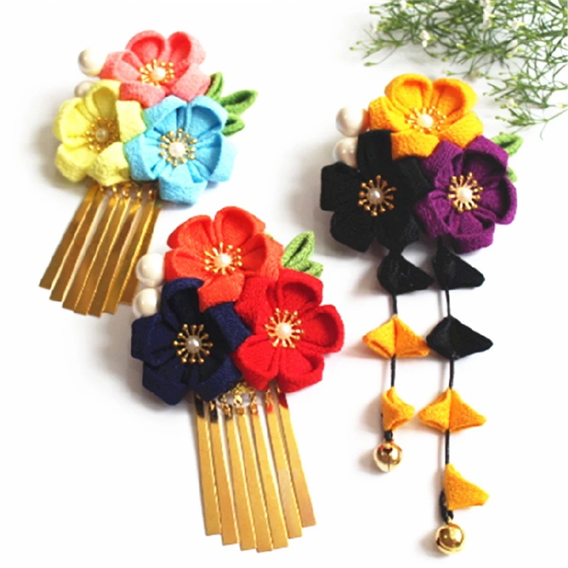 1 шт. заколка для волос в японском стиле с кисточками ханьфу кимоно аксессуары