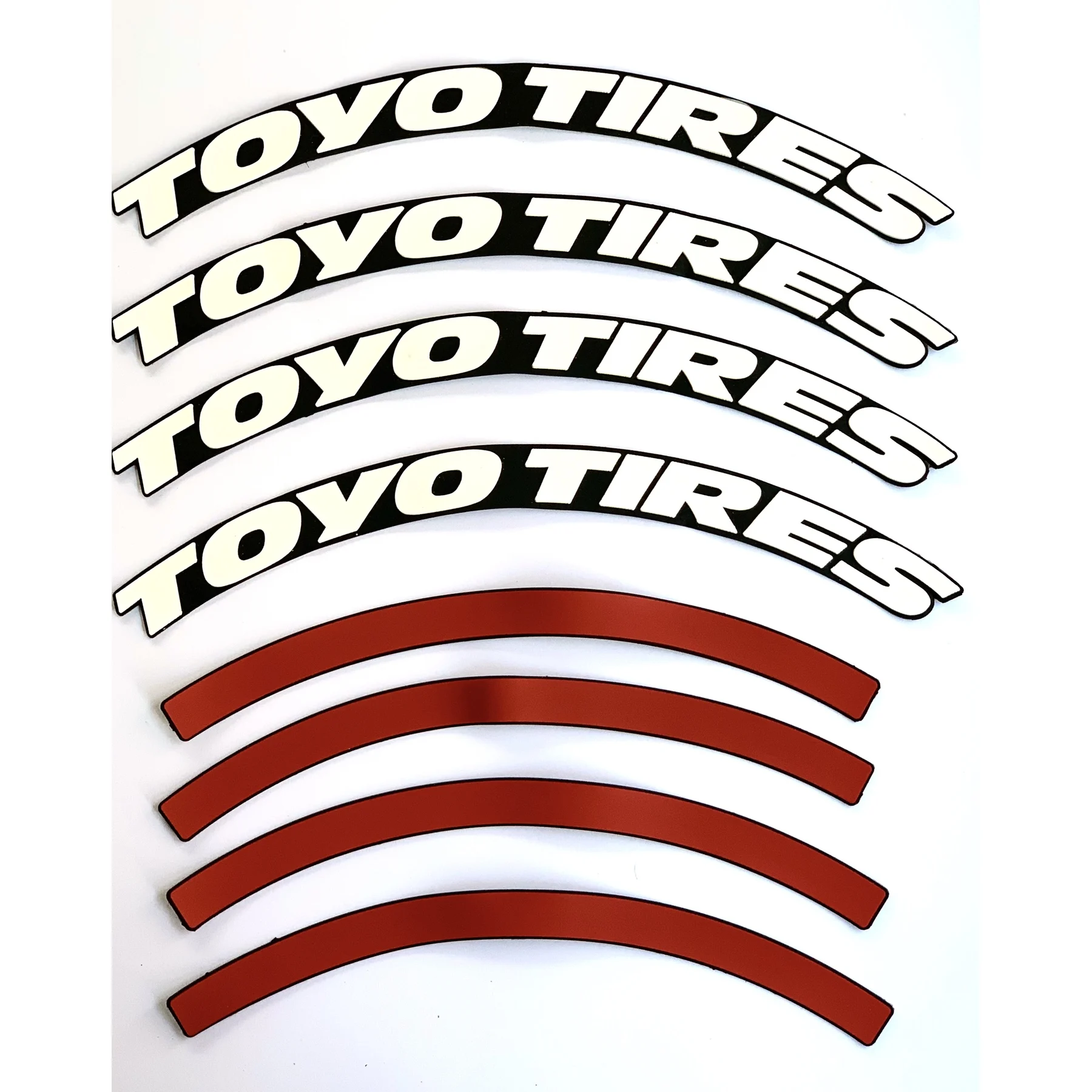 Наклейки для шин белые Toyo шины Proxes + Полосатые колеса наклейка с надписью 3D