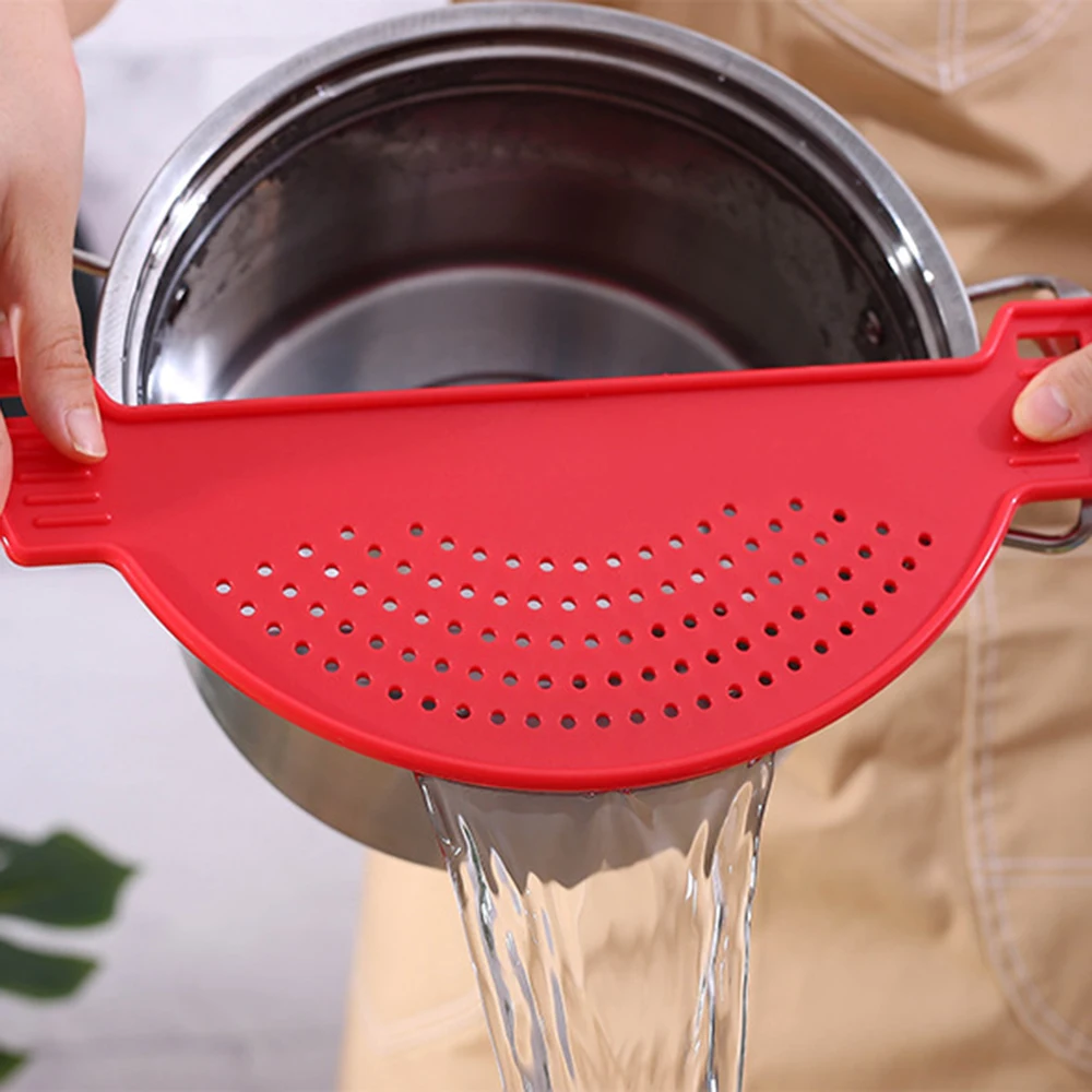 Plastic Funnel Strainers From Filters For Rice Water Handle Accessories Type Fruit Washing Vegetables Strainer Kitchen Gadget
