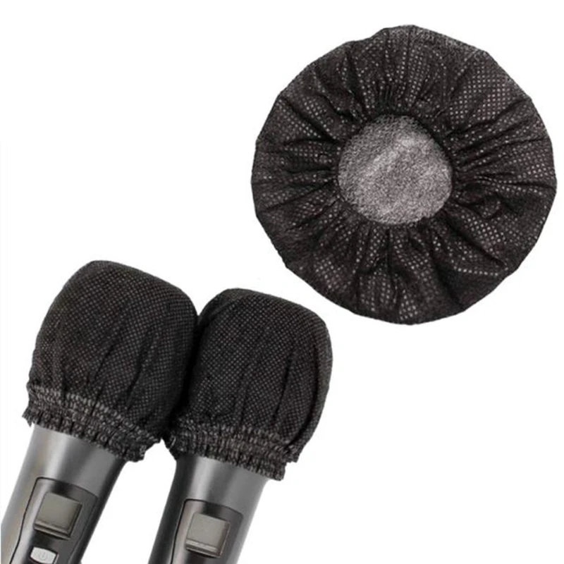 

800 PCS Disposable Microphone Cover, Windsn No-Woven Protection Cover for U-Shaped and O-Shaped Microphone Studio