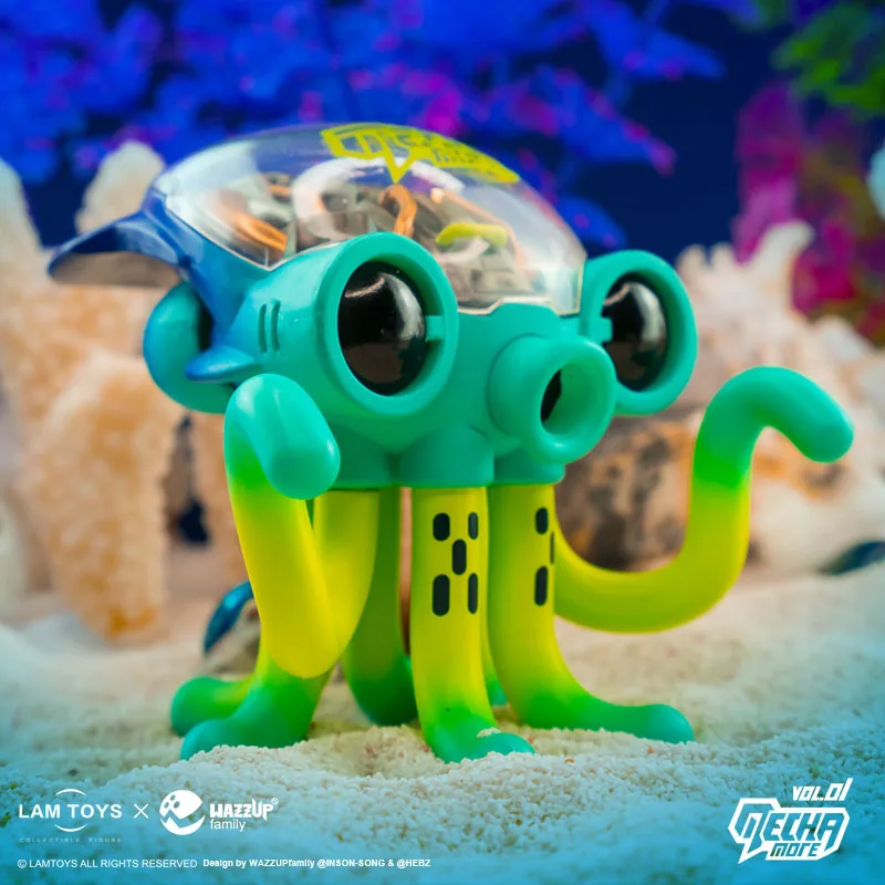 Глухая коробка LAMTOYS WAZZUPfamily Moer полумеханический Осьминог тренд кукла ручной