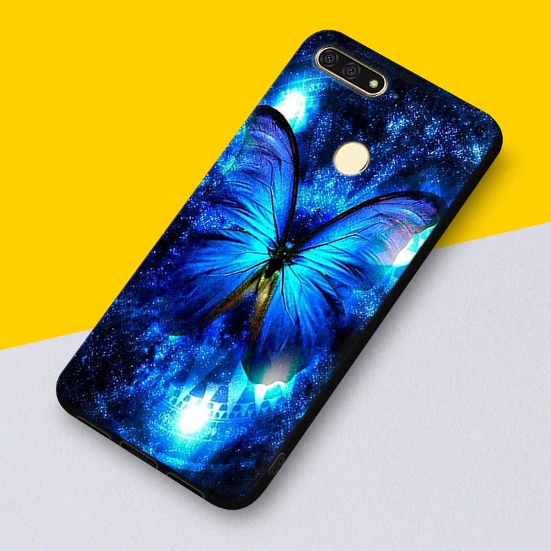 for Y7 Prime 2018 DIY Painted Phone Case Huawei P Smart Z 2019 Soft Silicon Full Protector Shell Y9 TPU Ultrathin Cover |