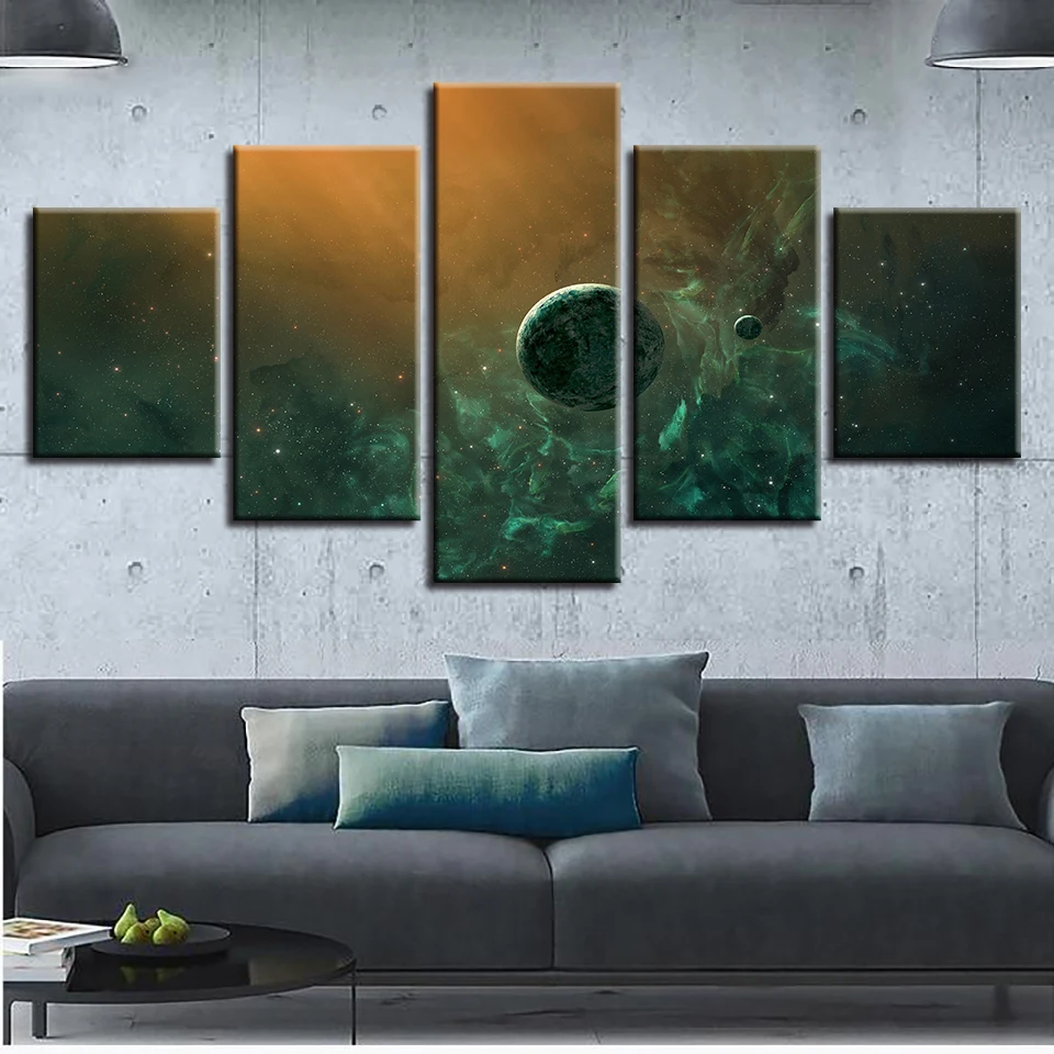 В виде космонавта Земли Юпитер Венера Солнце Луна и Вселенная 5 шт. настенные