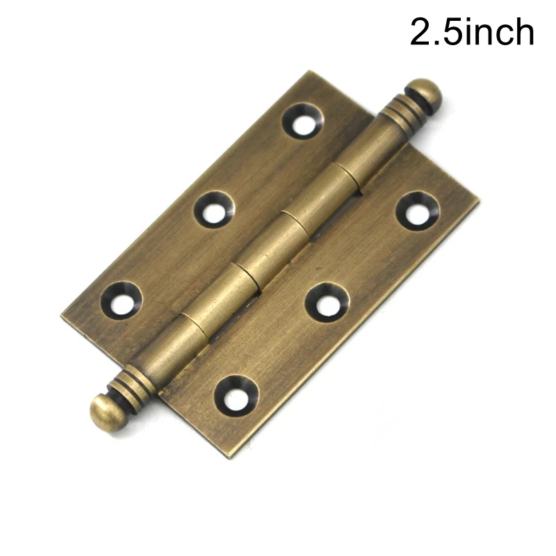 Decorative Cabinet Hinges Vintage Brass Furniture Kitchen Cupboard Door Folding Butt 2&quot/2.5&quot/3&quot-4Pack |