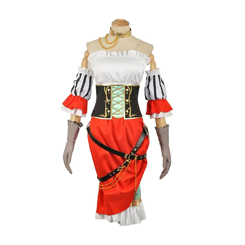 

Anime Love Live Koizumi Hanayo Cosplay Costume Skirt Apron Hat Daily Pirate Awakens Carnival Party Festival Uniform Brand New