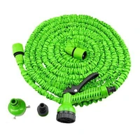 hot selling 25ft 200ft garden hose expandable magic flexible water hose eu hose plastic hoses pipe with spray gun to watering