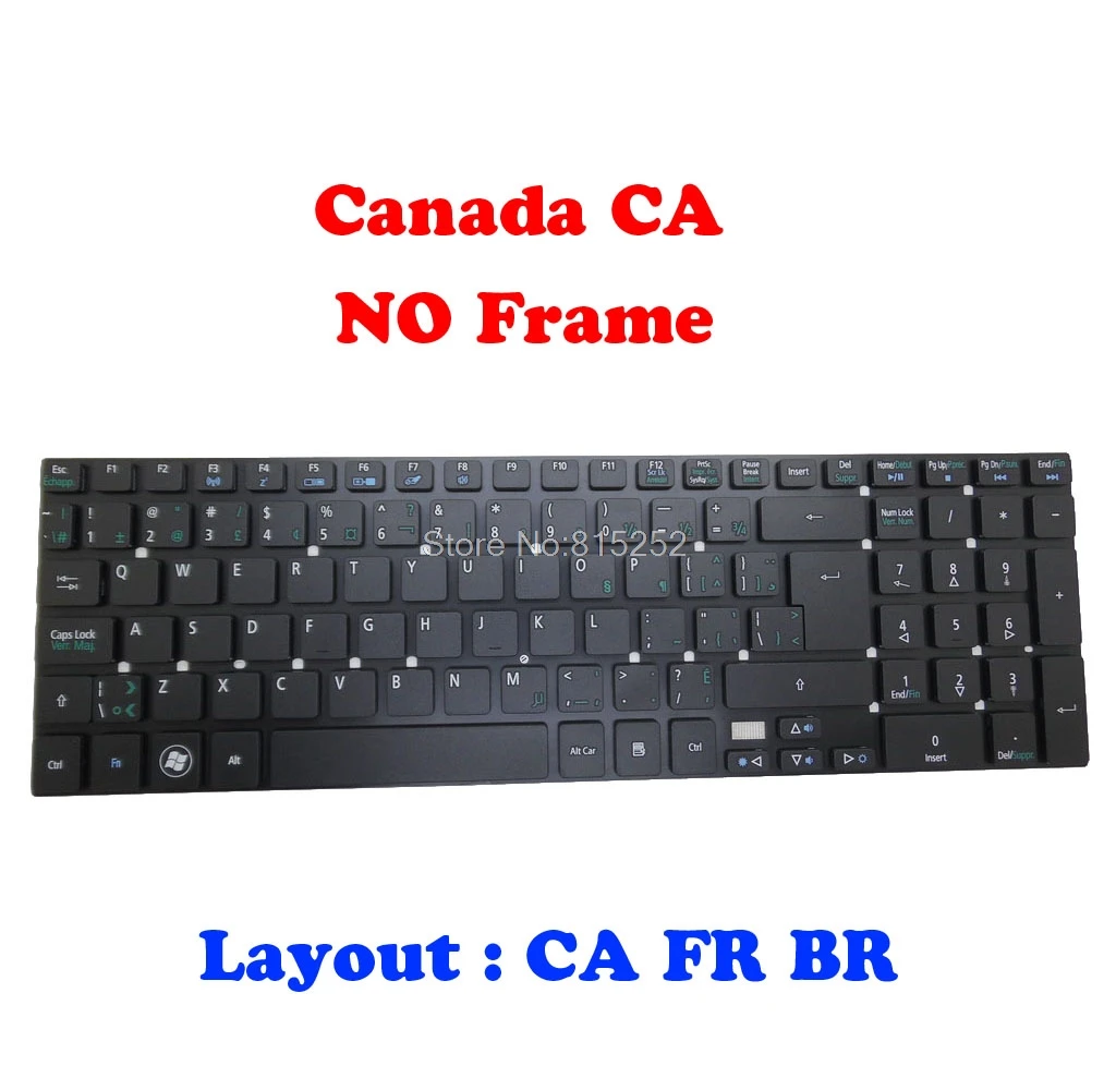 Клавиатура CA FR BR Для Acer 5830 MP 10K36CU 6981 PK130IN1A19 002 10K36LA C01 V121702FK1 PK130HJB09 90.4HL07.S03 KB.I140A.226|keyboard