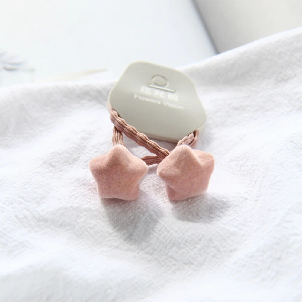 2 шт.резинки резинка резиночки для волос девочек Мягкие плюшевые шарики