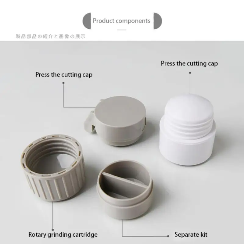 

Children's Baby Pill Cutter Pill Grinder Pill Dispenser 4 In 1 Portable Pill Cutter Box Medicine Splitter Box Storage Crusher
