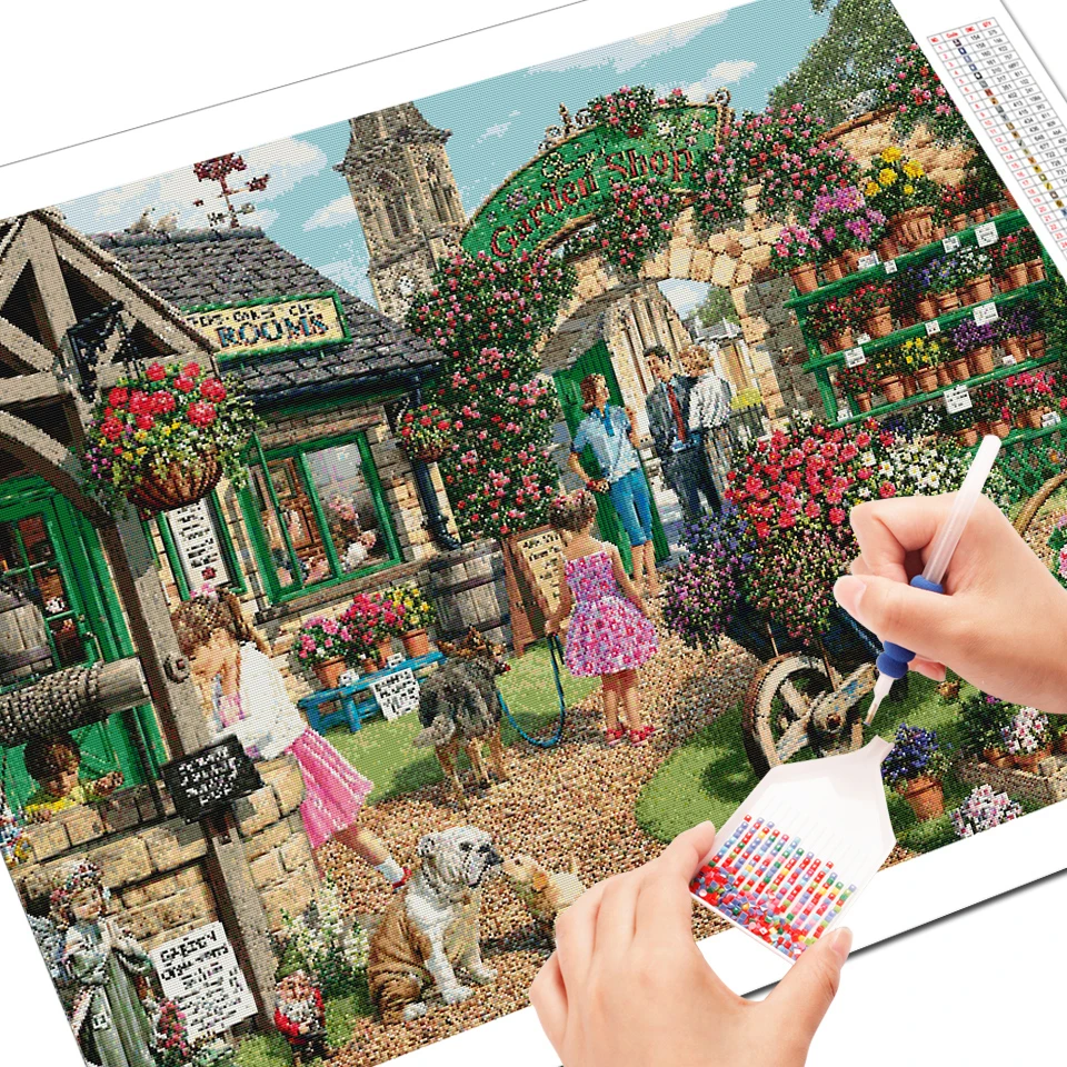 EverShine 5D DIY Diamond Painting Full Square Drill Garden Embroidery Scenery Rhinestone Cross Stitch Mosaic Home Decor | Дом и сад