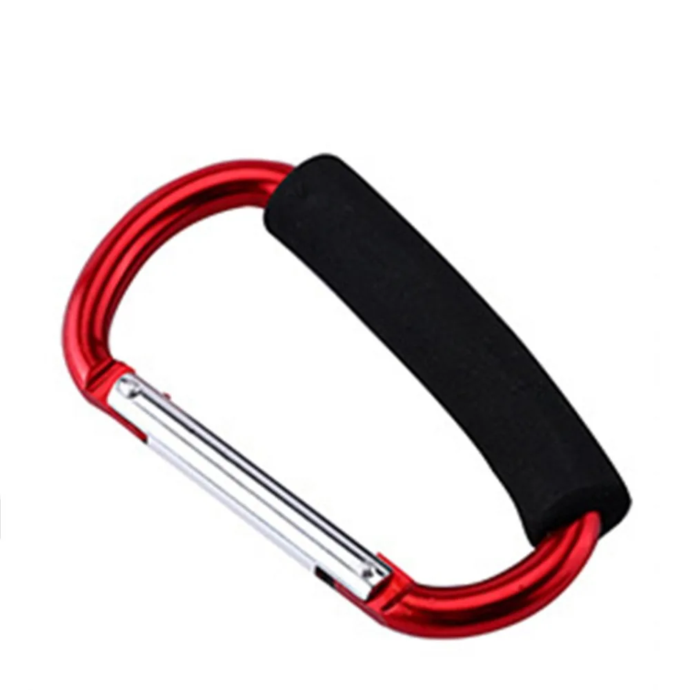 Алюминиевые крючки для детской коляски Кнопка карабин хозяйственные сумки крюки