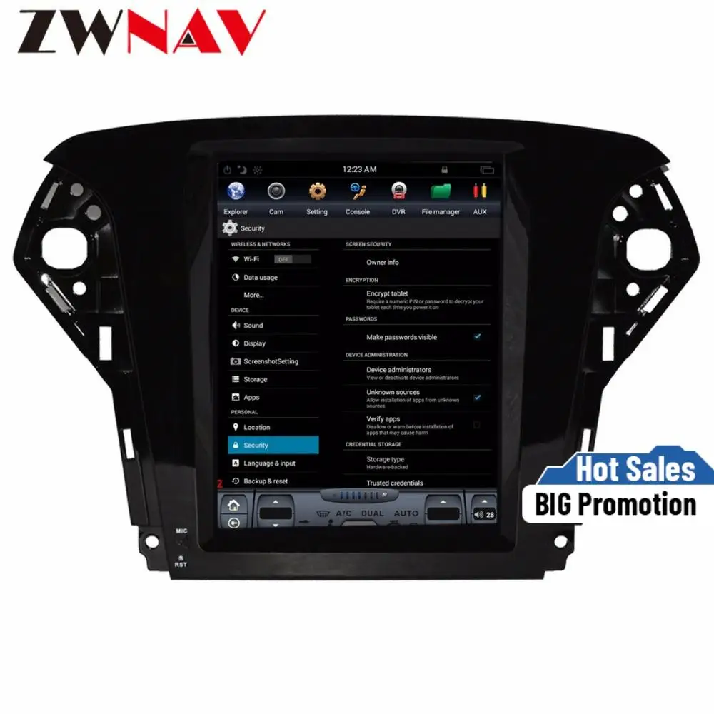 Автомобильный мультимедийный плеер Tesla style головное устройство с большим экраном