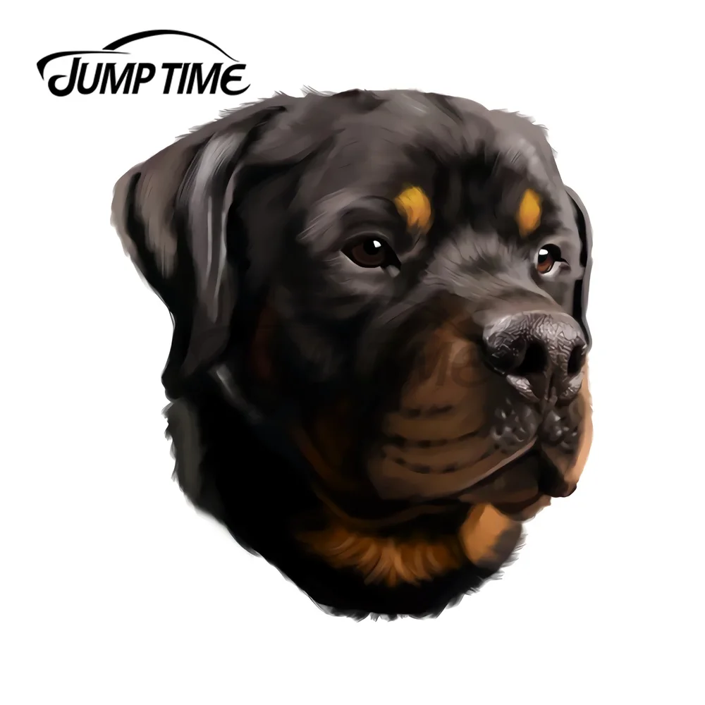 

JumpTime 13x11,3 см милый Ротвейлер голова подарки личность креативная Автомобильная наклейка s Ремонт Наклейка Граффити стикер украшение для ноу...