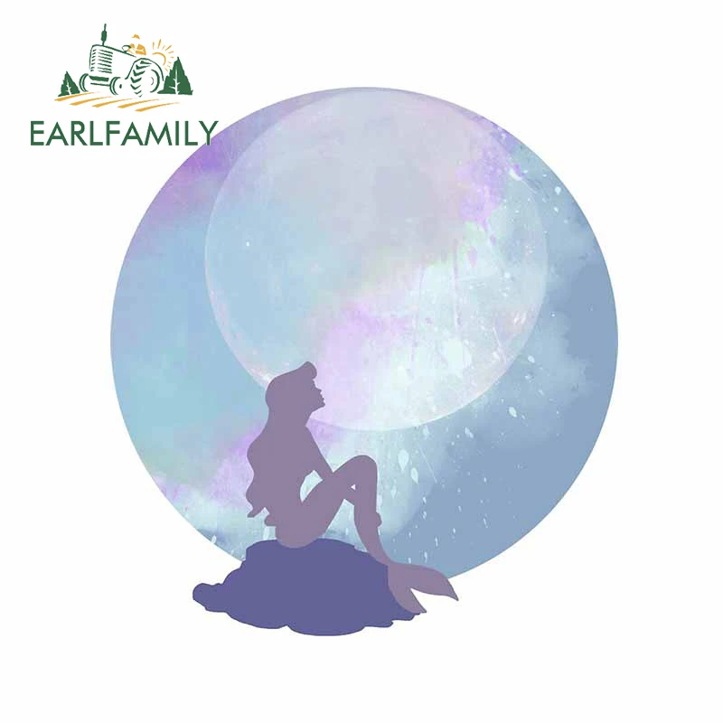 

EARLFAMILY 13 см x 11,7 см автомобиль Assessoires для Русалка стикер автомобиля авто акрилатовые наклейки Творческий Водонепроницаемый украшение от солн...