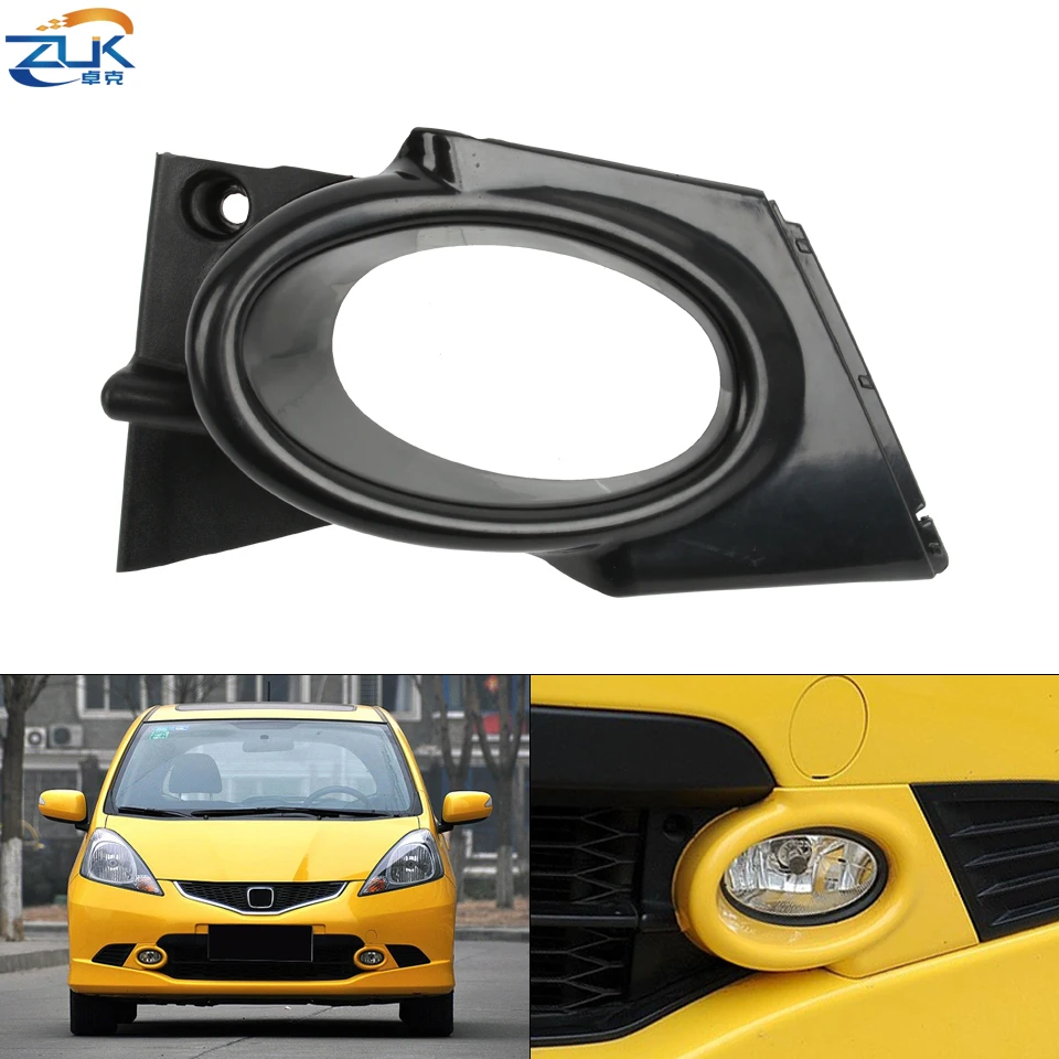 

ZUK Front Bumper Fog Light Cover For HONDA FIT JAZZ Sport 2009 2010 2011 Fog Lamp Garnish Hood 33952-TF0-E11 33902-TF0-E11