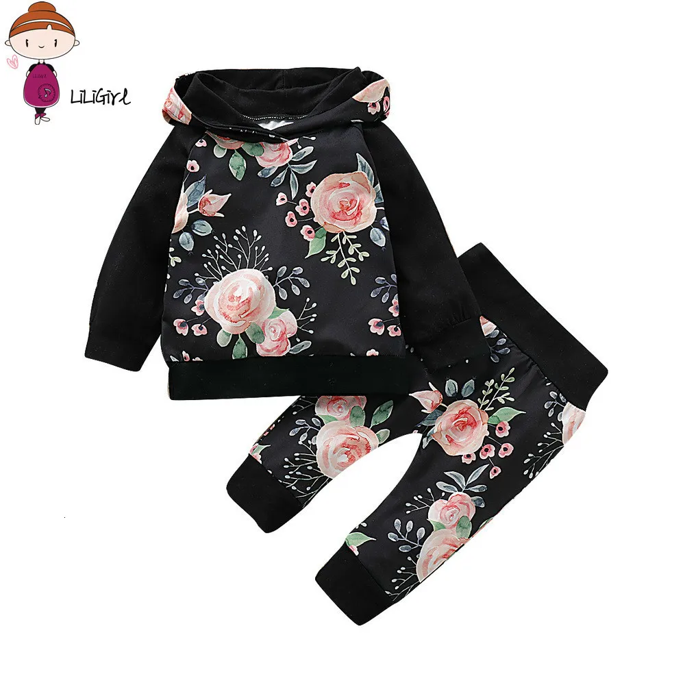 LILIGIRL Одежда для новорожденных девочек зима Дети свитер с капюшоном верхняя одежда, наряд Одежда для новорожденных девочек; комплект