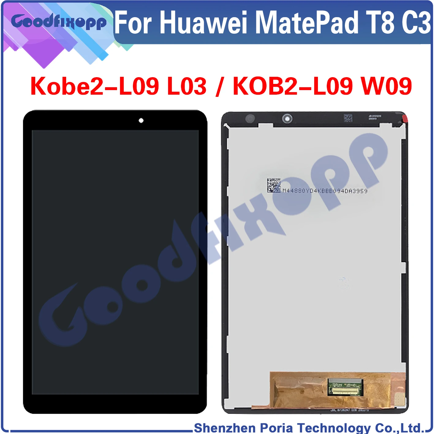 

For Huawei MatePad T8 C3 8.0 KOB2-W09 KOB2-L09 BZD-AL00 LCD Display Touch Screen Digitizer Assembly Replacement