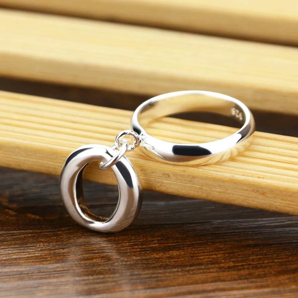 Женские кольца простого дизайна тонкие геометрические круглые обручальное