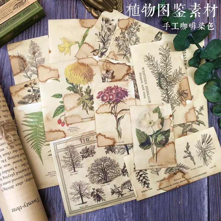 

17pcs/lot Memo Pads Sticky Notes Flowers and Plants Illustrated Book Series in the afterglow Paper diary Scrapbooking Stickers