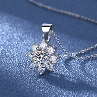 exquisite sunflower zircon pendant necklace charm womens necklace clavicle chain best friend birthday party jewelry gift