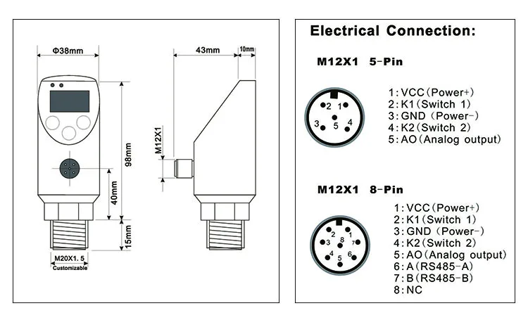 

Professional for well hho pressure switch with CE certificate