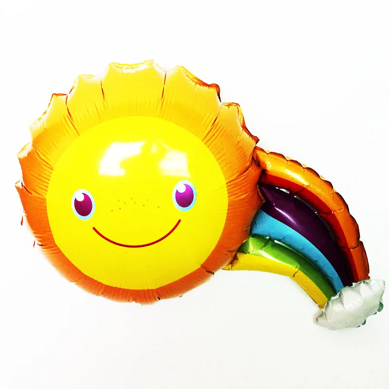 Новые воздушные шары для мальчиков и девочек со смайликом радугой кисточкой