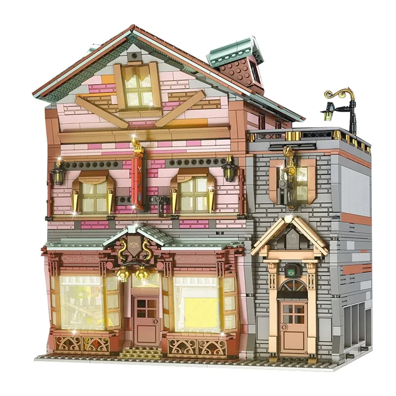 

MOULD KING 16039 City Streetview The Quick Pitch Supplies Model Assembly Building Blocks Bricks Educational Toys Birthday Gifts