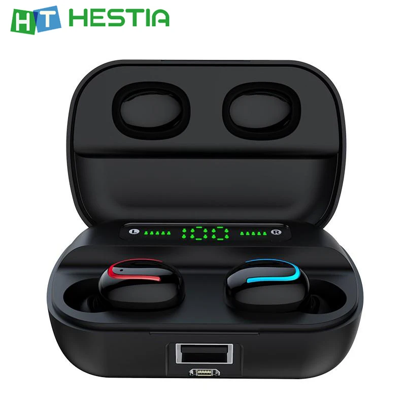 HBQ Q32 наушники вкладыши TWS Bluetooth Наушники hi fi Беспроводной светодиодный телефон