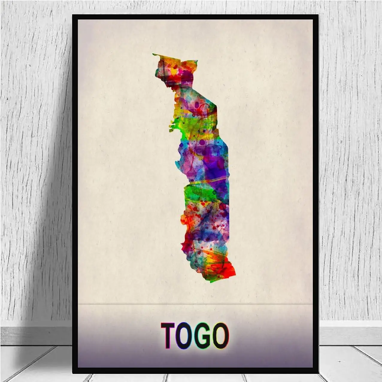 

Того карту в акварельная картина на холсте настенные картины печать на холсте домашний Декор настенный плакат для декора для Гостиная без р...