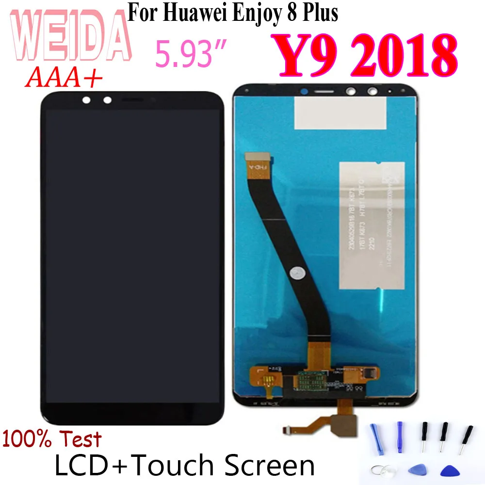 WEIDA 5 93 &quotдля huawei Y9 2018/ENJOY 8P lcd дисплей кодирующий преобразователь сенсорного