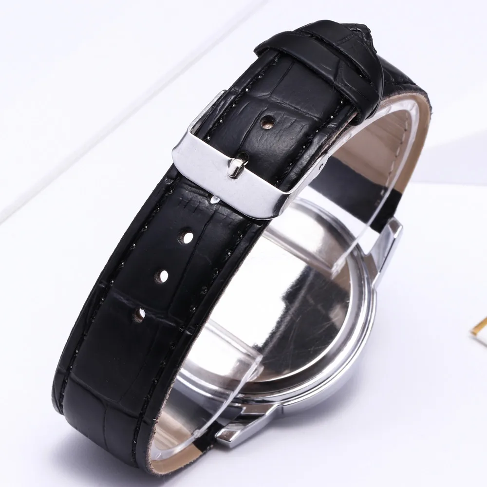 Мужские кварцевые часы Blu-Ray из возобновляемого стекла нейтральные Кварцевые