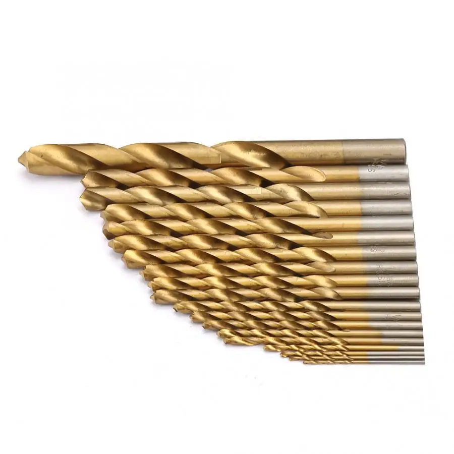 230 шт. набор сверл с покрытием витой сверло HSS черной пластиковой коробкой