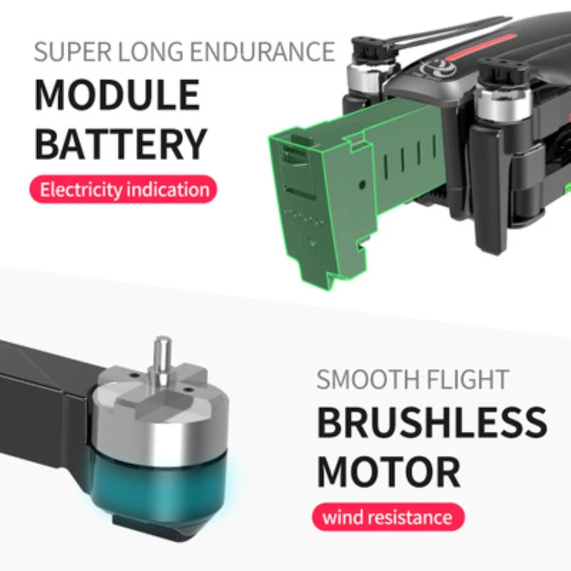 Профессиональный складной Дрон с дистанционным управлением GPS следуй за мной