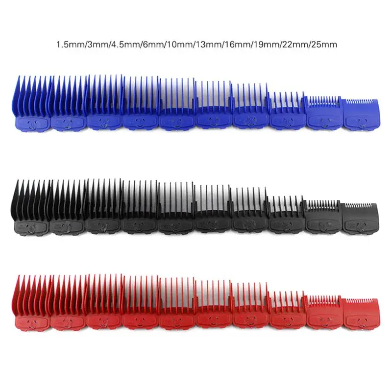 

10 Pcs/set Guide Comb Sets with Box Electric Clipper Cutting Tool Kit Hair Clippers Limit Combs with Magnet