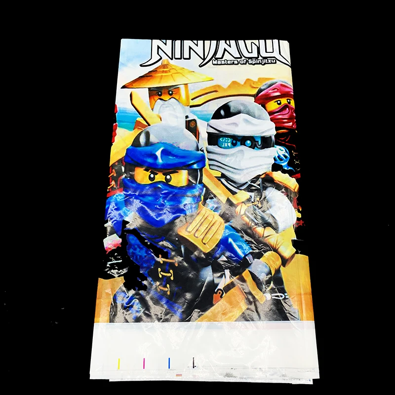 

1pcs/lot New Ninja theme disposable tablecloths New Ninja theme birthday party decorations New Ninja plastic table cover
