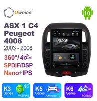 ownice android 10 0 car radio formitsubishi asx 1 c4 forpeugeot 4008 2011 2015 gps 2 din auto audio system stereo player