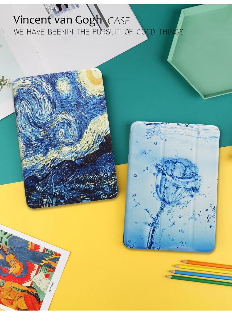 Для Apple iPad Air 3 air3 10,5 дюймов Чехол-книжка с рисунком из искусственной кожи чехол-книжка для iPad Pro 10,5 дюймов A1701 Smart Cover