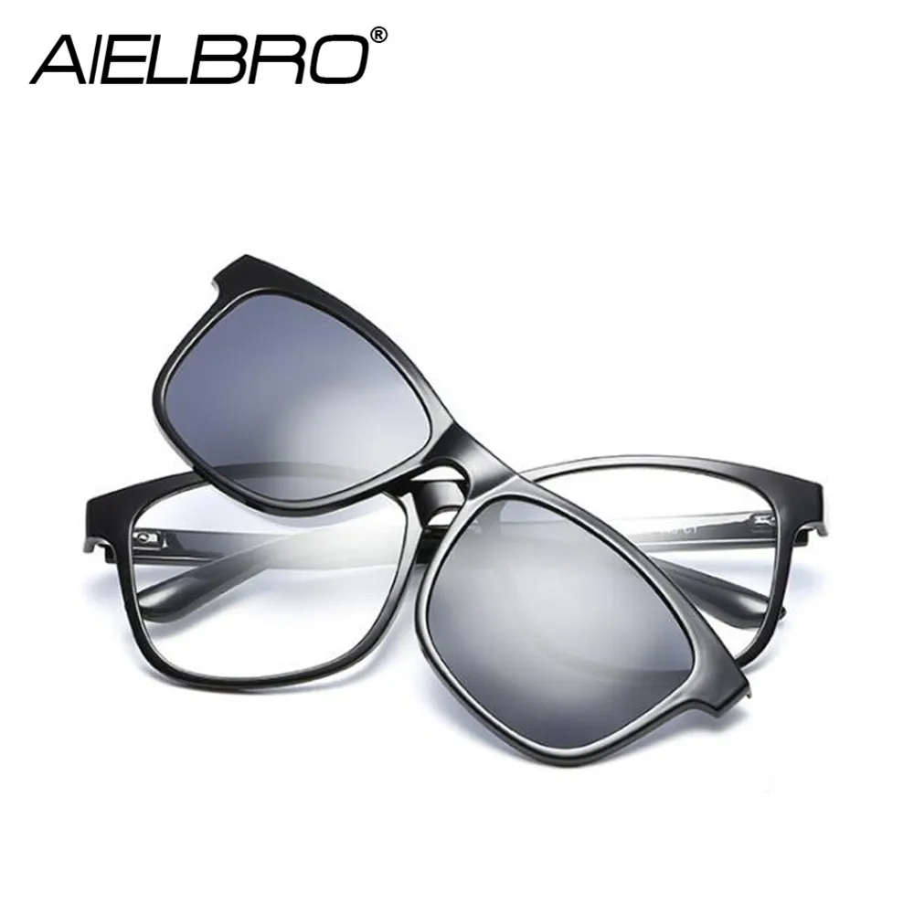 Модные солнцезащитные очки с клипсой для мужчин и женщин походные оправы