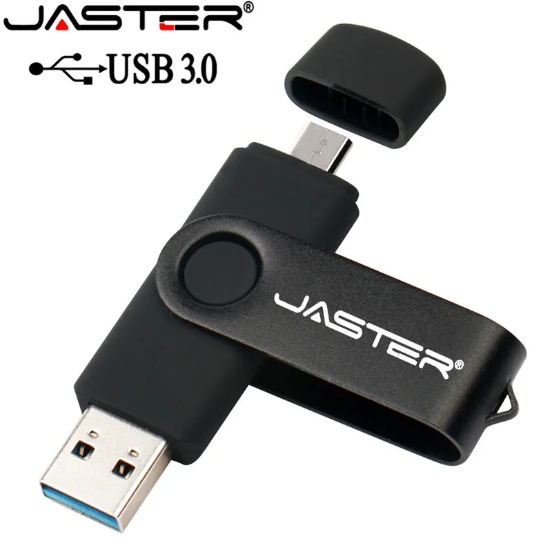Флэш накопитель JASTER USB 3 0 для смартфона флэш OTG 4 ГБ 8 16 32 64 диск Micro оптовая
