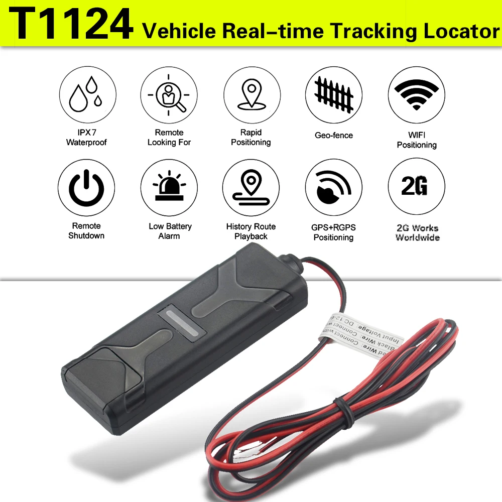 Mini T1124 GPS трекер для автомобиля устройство слежения за автомобилем локатор с